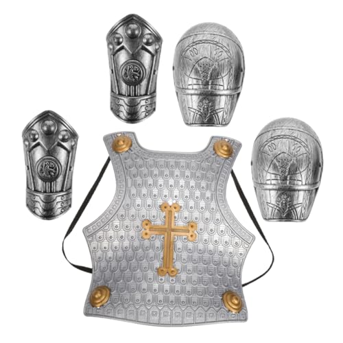 SAFIGLE 1 Toy Knights Armor Dress Up Armor Toy Roman Performing Props Medieval Cosplay Props Armor Shoulder Pads Hand Guards von SAFIGLE