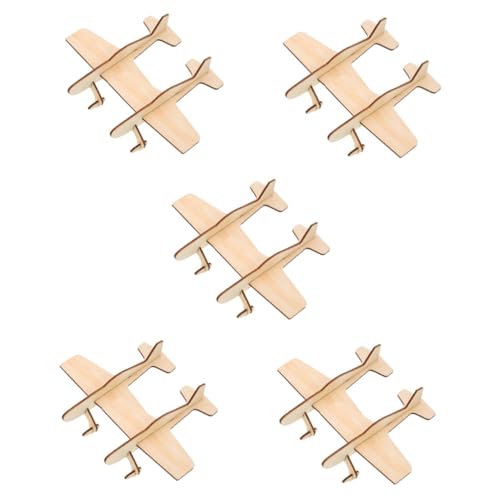 SAFIGLE 10 STK Gekritzel-Montagespielzeug Flugzeug aus Holz Denksportaufgabe für Kleinkinder Spielzeuge Kinderspielzeug 3D-Puzzle Modellflugzeugbausätze für Jungen 8-12 Graffiti Baby von SAFIGLE