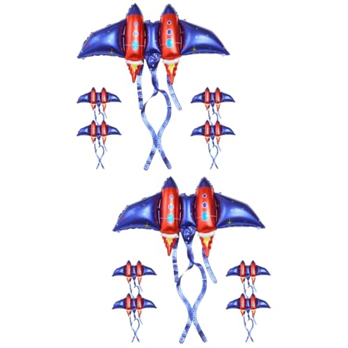 SAFIGLE 10 Stk Super-wings-ballons Raumgeburtstagsdekorationen Schmetterling Kostüm Kinder Raketenballons Weltraumballon Feenflügel-ballon Aluminiumfolie Männer Und Frauen Cosplay Geschenk von SAFIGLE