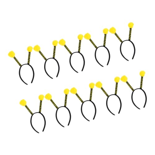 SAFIGLE 10 Stück Bienenkopfschmuck Damen Erwachsene Haarantenne Stirnband Party Halloween Stirnband Bienenohren Für Die Biene Mit Dekorationen Mädchenbänder SAFIGLE 10 Stück Bienenkopfschmuck Damen Erwachsene Haarantenne Stirnband Party Halloween Stirnband Bienenohren Für Die Biene Mit Dekorationen Mädchenbänder von SAFIGLE