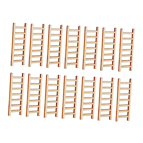 SAFIGLE 100 STK Simulations Leiter Simulation Mini-Leiter Sandtischspielzeug Mikrolandschaftsornament Layout-Requisiten Für Mini- Bodenführung Für Schiebetüren Gartenleiter Hölzern von SAFIGLE