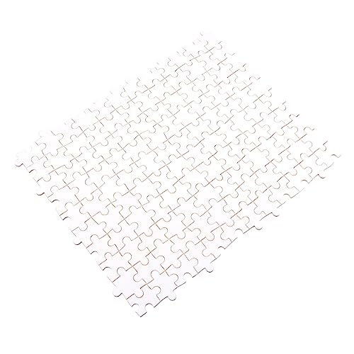SAFIGLE 1000 Stück Leeres Holzpuzzle Weißes UV Licht von SAFIGLE
