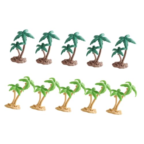 SAFIGLE 10St Simuliertes Kokosnussbaummodell Feengartendekoration Mini-Baumfigur Zug Pflanzendekor Miniatur gefälschter Baum Minibäume Kleiner Baum künstlicher Baum Baumschmuck Modellbaum von SAFIGLE