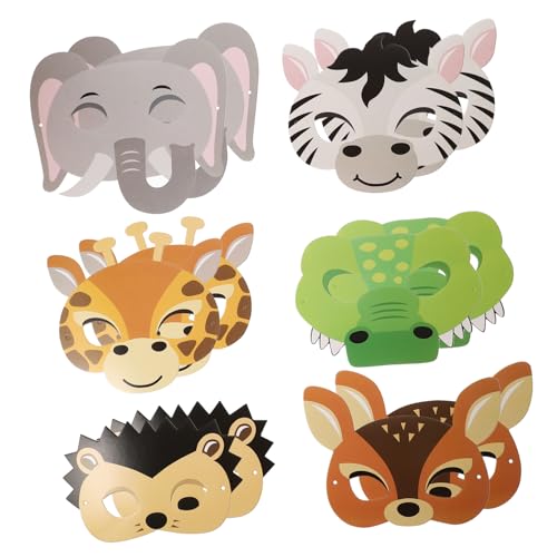 SAFIGLE Halloween – 12 Tiermasken Für Kleinkinder Kostüm-requisiten Wiederverwendbare Dekorative Masken SAFIGLE Halloween – 12 Tiermasken Für Kleinkinder Kostüm-requisiten Wiederverwendbare Dekorative Masken von SAFIGLE