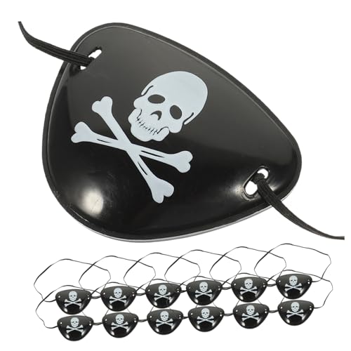 SAFIGLE 12 Stück Teiliges Piraten Augenklappen mit Leichte Einäugige Augenklappe für Halloween Piratenkostüm Kindergeburtstag und Karneval Komfortabel für Erwachsene SAFIGLE 12 Stück Teiliges Piraten Augenklappen mit Leichte Einäugige Augenklappe für Halloween Piratenkostüm Kindergeburtstag und Karneval Komfortabel für Erwachsene von SAFIGLE