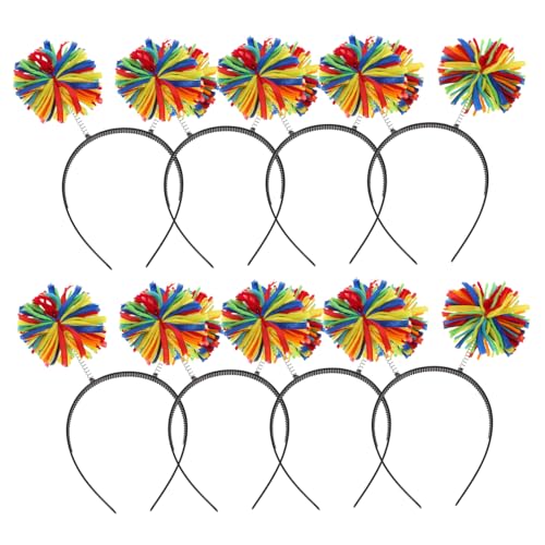 SAFIGLE 12 Stück Urlaubs Stirnband Halloween Pelzbänder Flauschige Ball Kopfbedeckung Pompom Flauschige Bälle Stirnband Große Kunst Poms Cheerleader Rosa Flauschige SAFIGLE 12 Stück Urlaubs Stirnband Halloween Pelzbänder Flauschige Ball Kopfbedeckung Pompom Flauschige Bälle Stirnband Große Kunst Poms Cheerleader Rosa Flauschige von SAFIGLE
