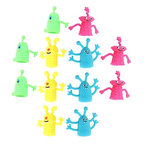 SAFIGLE 12-Teiliges Set kleine Monster-Fingerpuppe Puppen für Kinder Marionette kinderspielzeug Spielzeug für Kinder Mini- Tierpuppen Fingerpuppen Spielzeug Mini-Fingerpuppen Baby von SAFIGLE