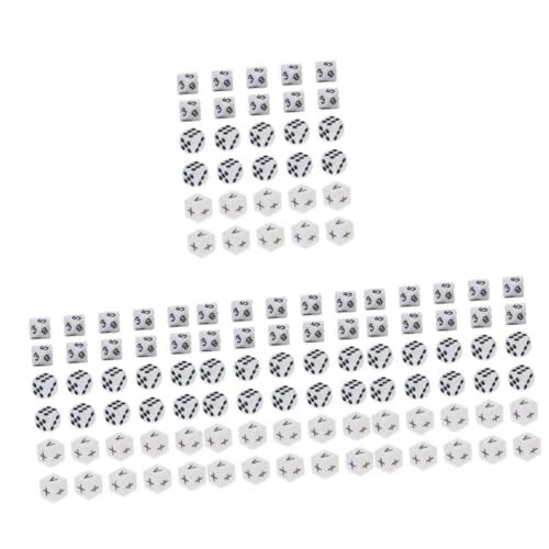 SAFIGLE 120 STK Hilfslehrwürfel Astrologie Würfel Mathe-Würfel für Kinder Schaumstoffwürfel Mini-Schachbrett Mathe-Lehrmittel Mathe-Lernwürfel Mathematik Würfel Spielzeug Acryl Weiß von SAFIGLE