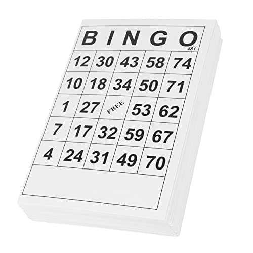 SAFIGLE 120st Bingo-Karte Bingokarten Wiederverwendbar Bingokarten Und Markierungen Kartenspiel Für Den Heimunterricht Klassische Bingokarten Beschichtetes Papier Puzzle Poker Kind von SAFIGLE