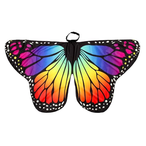 SAFIGLE 12st Schmetterlingsschal Schmetterlingsflügel Kostüm Umhänge Für Kinder Schmetterlingsflügel Für Mädchen Schmetterlingsumhang Für Kinder Mantel Polyester Kleid Cosplay Rotieren von SAFIGLE