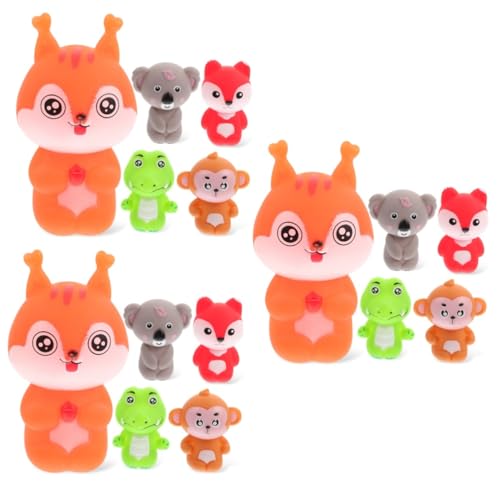 SAFIGLE 15 STK tierische Fingerpuppe Mini-Spielzeug Spielzeug zum Geschichtenerzählen Geschenke Kinderspielzeug Party-Handpuppe Mini-Puppenspielzeug Schüttgut Marionette Requisiten Baby von SAFIGLE