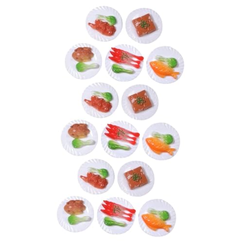 SAFIGLE 15 STK Simuliertes chinesisches Essen Spielzeuge Harz-Fake-Food-Ornament Essensmodell vorgeben Mini-Hausverzierung gebratene Gans gefälschtes Essen Zubehör Requisiten Dekorationen von SAFIGLE