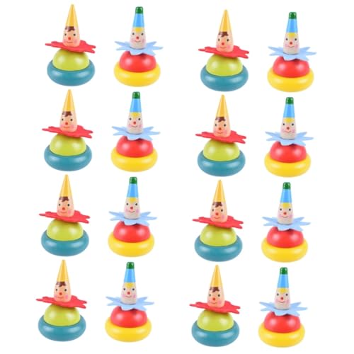 SAFIGLE 16 STK Kreisel kinderspielzeug interaktives Spielzeug Holzplatten Regenbogenspitzen Twerking-Spielzeug Gyroskop Kinder versorgen Kinderaccessoire Nostalgie Jacke von SAFIGLE