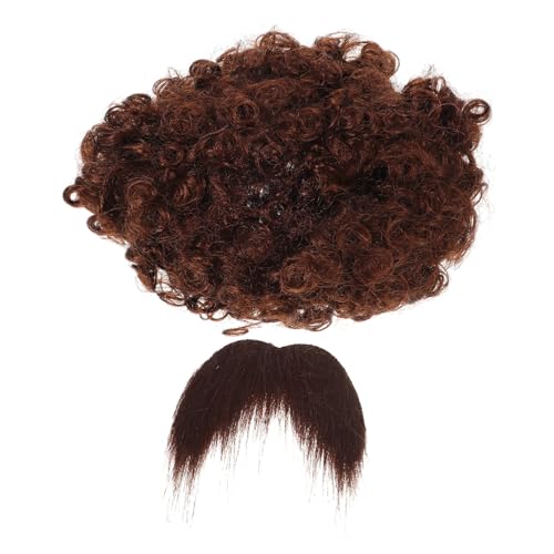 SAFIGLE 1Satz Afro Perücken Set mit Fake Schnurrbart Kostüm Accessoire für Partys Karneval Wiederverwendbar für Piratenkostüme Maskeraden SAFIGLE 1Satz Afro Perücken Set mit Fake Schnurrbart Kostüm Accessoire für Partys Karneval Wiederverwendbar für Piratenkostüme Maskeraden von SAFIGLE