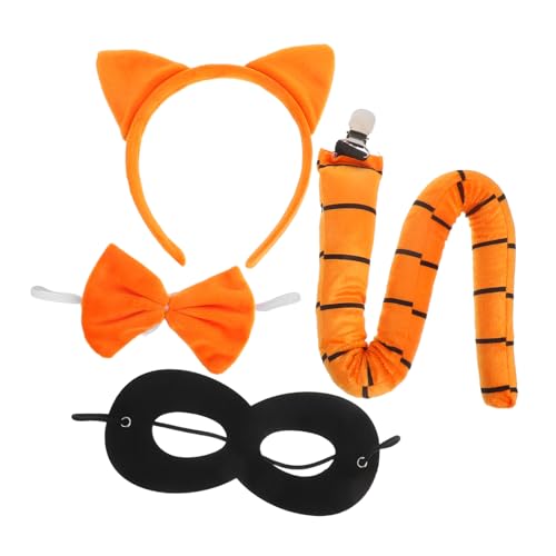 SAFIGLE 1Satz Katzenohren Stirnband für Teiliges Tierkostüm mit Orangefarbenen Katzenohren und Schwarzem Augenschirm Cosplay Zubehör für Halloween und Rollenspiele Fördert SAFIGLE 1Satz Katzenohren Stirnband für Teiliges Tierkostüm mit Orangefarbenen Katzenohren und Schwarzem Augenschirm Cosplay Zubehör für Halloween und Rollenspiele Fördert von SAFIGLE