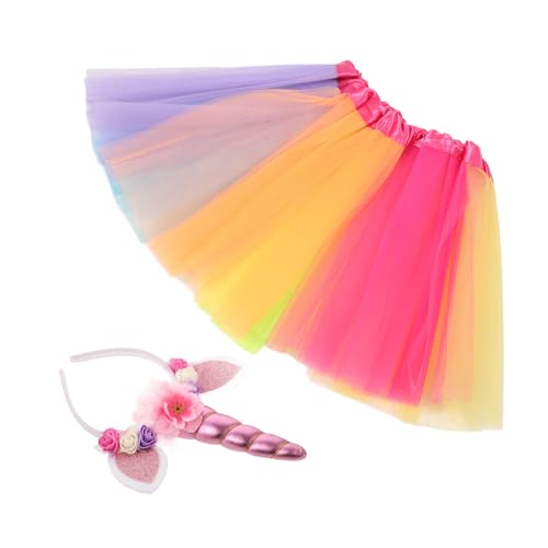 SAFIGLE 1Satz Stirnband für Haarspangen und Rock für Festivals Cosplay und Partys Einhornkostüm mit Regenbogenrock Leicht und Praktisch für Jede SAFIGLE 1Satz Stirnband für Haarspangen und Rock für Festivals Cosplay und Partys Einhornkostüm mit Regenbogenrock Leicht und Praktisch für Jede von SAFIGLE