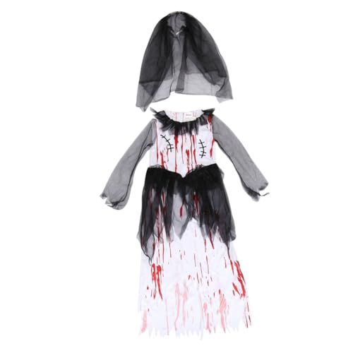 SAFIGLE 1Set 2 Stücke Bekleidung Polyester Weiß Goth Kleidung Halloween Kostüm Ballkleider SAFIGLE 1Set 2 Stücke Bekleidung Polyester Weiß Goth Kleidung Halloween Kostüm Ballkleider von SAFIGLE