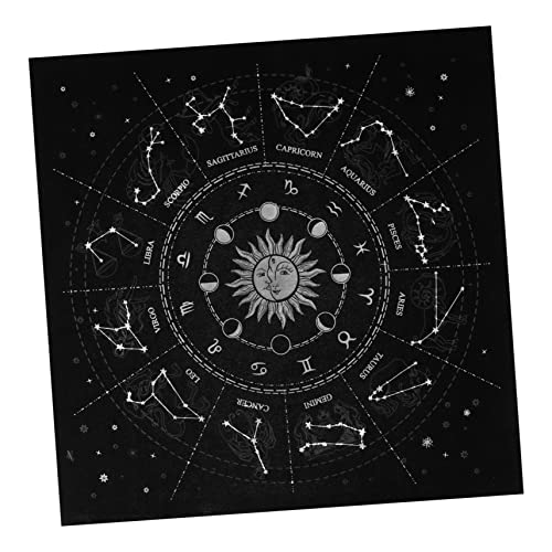 SAFIGLE 1stk Weissagung Tarob Tarot Altartuch Wicca Divination Karten Tisch Abdeckung Astrologie-wandteppich Für Das Schlafzimmer Tarob Tuch Wandbehang Konstellation Flanell von SAFIGLE