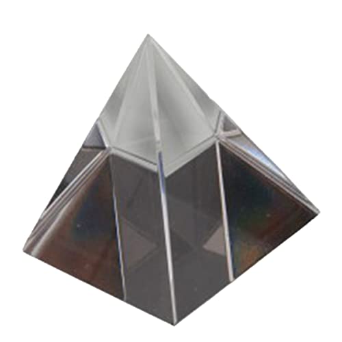 SAFIGLE 1stk Glaspyramide Optisch Optisches Kristallprisma Glaspyramide Kristallprisma Kristall-Regenbogen-Hersteller Dispersionsprisma Kristallpyramide Prisma Schreibtisch Tischdekoration von SAFIGLE