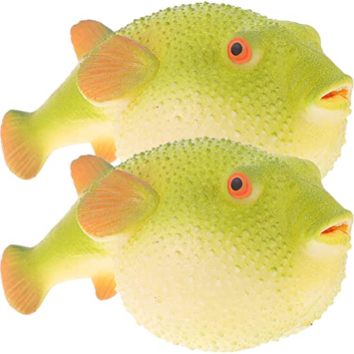 2Er Pack Lustige Kugelfisch Quetschbälle - Stressabbau Spielzeug Für Kinder Und Erwachsene - Heimdekoration Und Tragbare Anti Stress Bälle von SAFIGLE