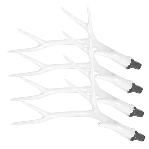 SAFIGLE 2 Paare DIY Rentier Geweih Haarreif Antler Kopfschmuck für Weihnachten Kreative Haaraccessoires für Mottopartys und Festliche Anlässe Lustige Bastelideen für Familien und von SAFIGLE