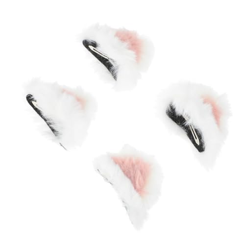 SAFIGLE 2 Paare Katzenohren Haarclips Set Clip Haarschmuck für Erwachsene für Halloween Cosplay und Festliche Anlässe Verleihen Sie Ihrem Look Einen Charmanten von SAFIGLE