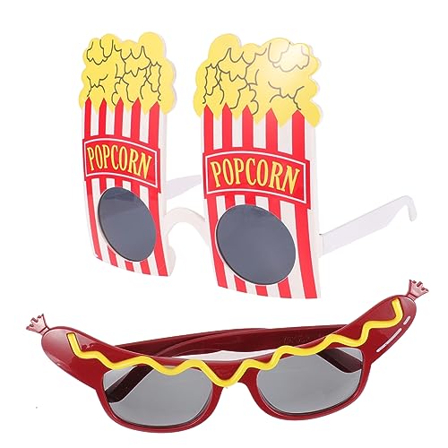 SAFIGLE 2paare Hawaii-thema Partybrillen Lustige Popcorn Und Wurst-designs Für Fotos Und Feste Für Erwachsene Bei Mottopartys Und Festivals SAFIGLE 2paare Hawaii-thema Partybrillen Lustige Popcorn Und Wurst-designs Für Fotos Und Feste Für Erwachsene Bei Mottopartys Und Festivals von SAFIGLE