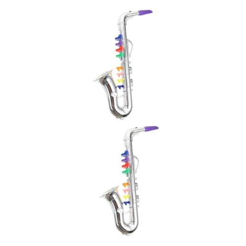 SAFIGLE 2 STK simuliertes Musikinstrument für Kinder Trompete Lernspielzeug für Kleinkinder Musikinstrumente Spielzeuge lustiges Instrument kleines Instrument für Kinder Saxophon Modell von SAFIGLE