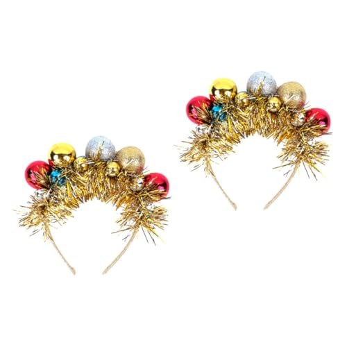 SAFIGLE 2 STÜCK Weihnachtlicher Haarschmuck Haarreifen mit Bunten Kugeln und Farbigem Band Langlebig und Bequem Festliches Accessoire für Mädchen Weihnachtsfeier und Party SAFIGLE 2 STÜCK Weihnachtlicher Haarschmuck Haarreifen mit Bunten Kugeln und Farbigem Band Langlebig und Bequem Festliches Accessoire für Mädchen Weihnachtsfeier und Party von SAFIGLE