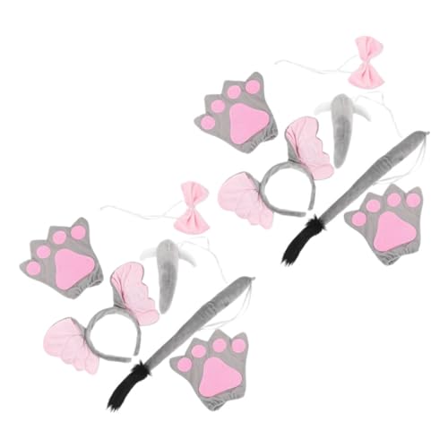 SAFIGLE 2 Sätze Kostüm Set mit Weichem Plüsch Stirnband und Handschuhen Niedliches Tier Accessoire für Karneval Geburtstag Halloween und Weihnachtsfeier SAFIGLE 2 Sätze Kostüm Set mit Weichem Plüsch Stirnband und Handschuhen Niedliches Tier Accessoire für Karneval Geburtstag Halloween und Weihnachtsfeier von SAFIGLE