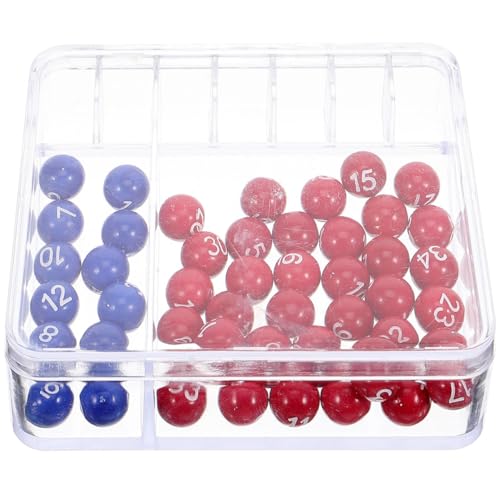 SAFIGLE 2-Set Glücksspiel-Simulator, Nummernball-Lotteriemaschine, Tennisball-Maschinen, Bunt Bingo-Bälle, Glücksball-Maschine, Tischtennisbälle, Füller für Erwachsene aus Acryl SAFIGLE 2-Set Glücksspiel-Simulator, Nummernball-Lotteriemaschine, Tennisball-Maschinen, Bunt Bingo-Bälle, Glücksball-Maschine, Tischtennisbälle, Füller für Erwachsene aus Acryl von SAFIGLE