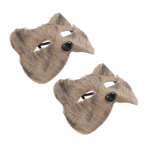 SAFIGLE 2 Stck. tierische Maske Maskerade Masken Fuchs halloween mask halloweenmaske Verkleidung cosplay mask haloween mask Cosplay-Partymaske Cosplay-Maske Tiermaske für Cosplay Plastik von SAFIGLE