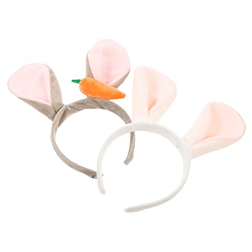 SAFIGLE 2 Stück Bunny Headband mit Hasenohren und Karotten Design Niedliches Cosplay Stirnband für Party Karneval Ostern Haarschmuck Mädchen Tierohren Haarbänder für Erwachsene SAFIGLE 2 Stück Bunny Headband mit Hasenohren und Karotten Design Niedliches Cosplay Stirnband für Party Karneval Ostern Haarschmuck Mädchen Tierohren Haarbänder für Erwachsene von SAFIGLE