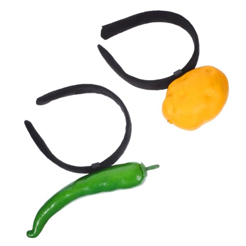 SAFIGLE 2 Stück Chili und Kartoffel Haarschmuck für Halloween Partys und Hautpflege Routinen SAFIGLE 2 Stück Chili und Kartoffel Haarschmuck für Halloween Partys und Hautpflege Routinen von SAFIGLE