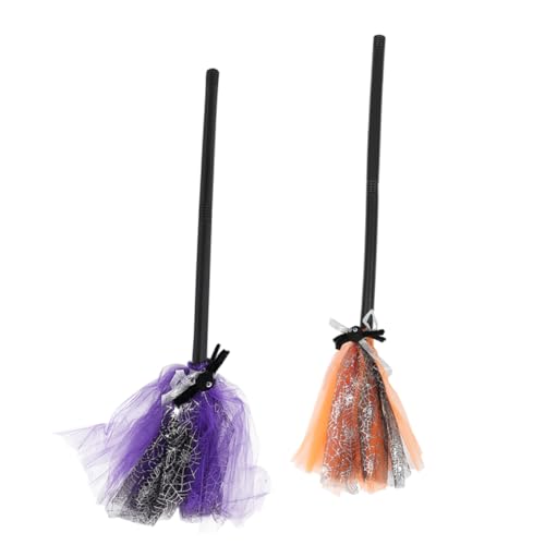SAFIGLE 2 Stück Cosplay Hexenbesen Abnehmbare Halloween Deko für Kostümpartys und Langlebig für und Veranstaltungen SAFIGLE 2 Stück Cosplay Hexenbesen Abnehmbare Halloween Deko für Kostümpartys und Langlebig für und Veranstaltungen von SAFIGLE