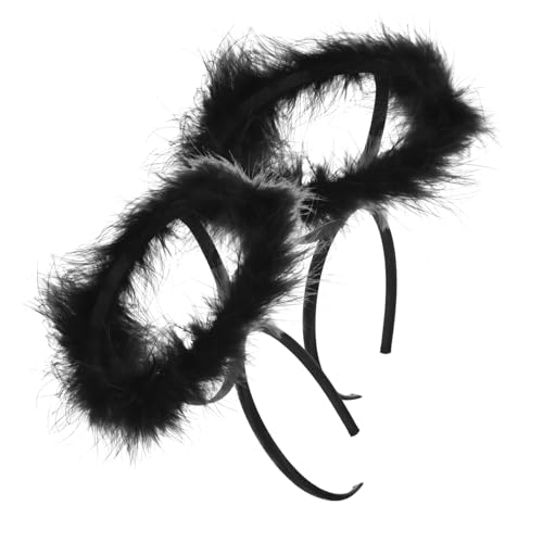 SAFIGLE 2 Stück Engel Cosplay Kinderflügel Stirnband Engel Haarschmuck Stirnbänder Mädchen Accessoires Partyzubehör Karneval Kopfschmuck Rollenspielzubehör Schwarz Kunststoff SAFIGLE 2 Stück Engel Cosplay Kinderflügel Stirnband Engel Haarschmuck Stirnbänder Mädchen Accessoires Partyzubehör Karneval Kopfschmuck Rollenspielzubehör Schwarz Kunststoff von SAFIGLE
