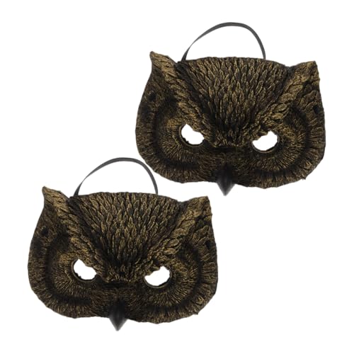 SAFIGLE 2 Stück Eulen Maske PU Schaum Leichte Hautfreundliche Tier Masquerade für Jungen Halloween Cosplay Karneval Party Zubehör SAFIGLE 2 Stück Eulen Maske PU Schaum Leichte Hautfreundliche Tier Masquerade für Jungen Halloween Cosplay Karneval Party Zubehör von SAFIGLE