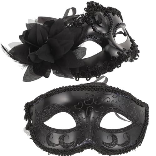 SAFIGLE 2 Stück Halbmaske für Kostümpartys Dekorative Masquerade Masken für Cosplay und Feiertagsfeiern Leicht und Komfortabel SAFIGLE 2 Stück Halbmaske für Kostümpartys Dekorative Masquerade Masken für Cosplay und Feiertagsfeiern Leicht und Komfortabel von SAFIGLE