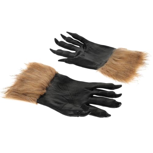 SAFIGLE 2 Stück Halloween Gruselige Wolfspfoten Handschuhe Plüschige Kostüm Handschuhe für Partys und Kostüme für Gruselige Veranstaltungen und Halloween Dekoration SAFIGLE 2 Stück Halloween Gruselige Wolfspfoten Handschuhe Plüschige Kostüm Handschuhe für Partys und Kostüme für Gruselige Veranstaltungen und Halloween Dekoration von SAFIGLE