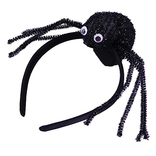 SAFIGLE 2 Stück Halloween Haarreif Leichtes Schwarzes Stirnband mit Langen Cartoon Spinnenhörnern Party Accessoire für Karneval Halloween Kostüm und Erwachsene Festliche Kopfbedeckung von SAFIGLE