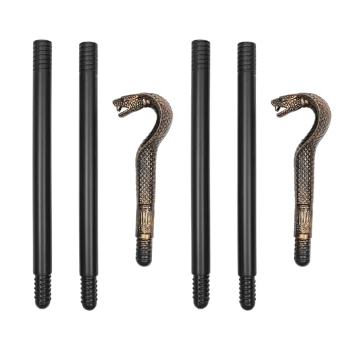 SAFIGLE 2 Stück Halloween Scepter Set Eleganter Zauberstab mit Schlangen Design für Kostümpartys Cosplay und Bühnenaufführungen von SAFIGLE