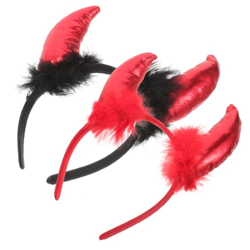 SAFIGLE 2 Stück Halloween Teufelshörner Haarreif mit Roten Pailletten Verstellbar Cosplay Stirnband für Karneval Party und Halloween Kostüm Zubehör SAFIGLE 2 Stück Halloween Teufelshörner Haarreif mit Roten Pailletten Verstellbar Cosplay Stirnband für Karneval Party und Halloween Kostüm Zubehör von SAFIGLE