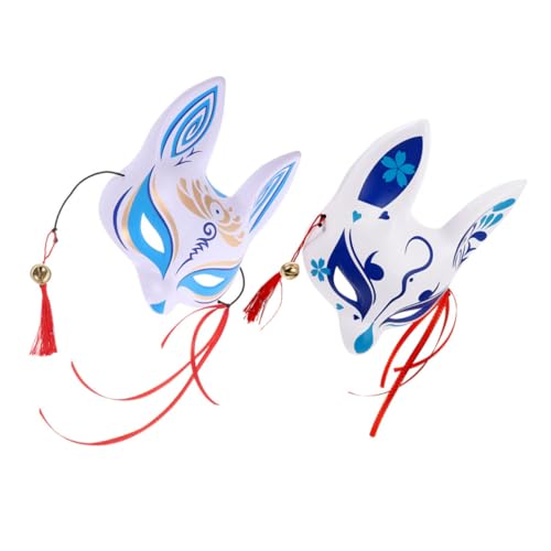 SAFIGLE 2 Stück Japanische Fuchs Dämonenmaske Fuchsmaske Cosplay Fuchsmaske Fuchsmaske Für Frauen Maske Im Japanischen Stil Japanische Fuchsmaske Halloween Fuchsmaske Aus Pvc SAFIGLE 2 Stück Japanische Fuchs Dämonenmaske Fuchsmaske Cosplay Fuchsmaske Fuchsmaske Für Frauen Maske Im Japanischen Stil Japanische Fuchsmaske Halloween Fuchsmaske Aus Pvc von SAFIGLE