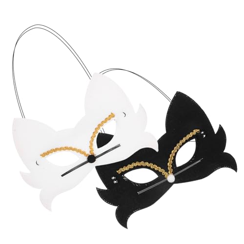 SAFIGLE 2 Stück Katzenmaske Katzen Maskenballmaske Für Frauen Halloween Katzengesichtsmaske Katzenaugenmaske Tiermasken Für Katzengesichtsmaske Für Halloween Halbgesichtsmaske SAFIGLE 2 Stück Katzenmaske Katzen Maskenballmaske Für Frauen Halloween Katzengesichtsmaske Katzenaugenmaske Tiermasken Für Katzengesichtsmaske Für Halloween Halbgesichtsmaske von SAFIGLE