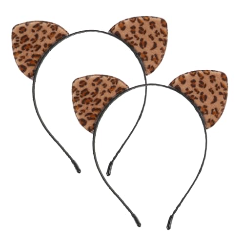 SAFIGLE 2 Stück Leoparden Katzenohren Haarband Elastisches Stirnband mit Süßen Leoohren für Mädchen Party Karneval Cosplay Geburtstagsfeier Halloween und Festliche Anlässe SAFIGLE 2 Stück Leoparden Katzenohren Haarband Elastisches Stirnband mit Süßen Leoohren für Mädchen Party Karneval Cosplay Geburtstagsfeier Halloween und Festliche Anlässe von SAFIGLE