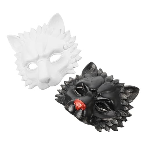 SAFIGLE 2 Stück Löwenmaske Cosplay Maske Katzenmasken Rätsel Tiermaske Mit Halbem Gesicht Maskerade Kunst Das Clownkostüm Fuchsmasken Tiermasken Kostüm Maske Masken-cosplay -schaum SAFIGLE 2 Stück Löwenmaske Cosplay Maske Katzenmasken Rätsel Tiermaske Mit Halbem Gesicht Maskerade Kunst Das Clownkostüm Fuchsmasken Tiermasken Kostüm Maske Masken-cosplay -schaum von SAFIGLE
