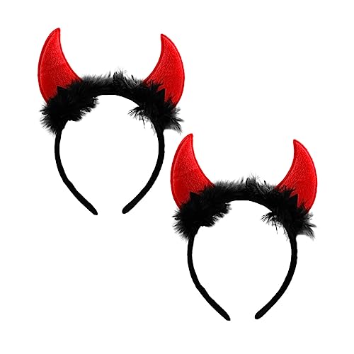 SAFIGLE 2 Stück Ochsenhorn Haarband Halloween Kopfschmuck für Foto Requisiten Leicht Bequem für Erwachsene Hochwertiges Stoffmaterial für Kostümpartys SAFIGLE 2 Stück Ochsenhorn Haarband Halloween Kopfschmuck für Foto Requisiten Leicht Bequem für Erwachsene Hochwertiges Stoffmaterial für Kostümpartys von SAFIGLE