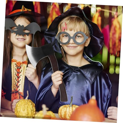 SAFIGLE 2 Stück Realistische Halloween Deko Attrappe Axt Detailgetreues Bühnenrequisit für Kostüm und Cosplay Partys Langlebiges für Halloween Dekoration Drinnen und Draußen von SAFIGLE
