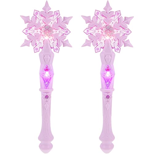 SAFIGLE 2er-Pack Schneeflocken Zauberstab Kinder, Led Leuchtstab Mit Musik, MäDchen Feenstab, Party ZubehöR, 12.6 Zoll, Kunststoff, Batterien Nicht Enthalten SAFIGLE 2er-Pack Schneeflocken Zauberstab Kinder, Led Leuchtstab Mit Musik, MäDchen Feenstab, Party ZubehöR, 12.6 Zoll, Kunststoff, Batterien Nicht Enthalten von SAFIGLE