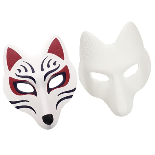 SAFIGLE 2 Stück Teiliges Leere Fuchsmaske aus Material DIY Bemalbare Masken für Erwachsene Leichte Party Maskerade Accessoires für Halloween Fasching und Maskenball SAFIGLE 2 Stück Teiliges Leere Fuchsmaske aus Material DIY Bemalbare Masken für Erwachsene Leichte Party Maskerade Accessoires für Halloween Fasching und Maskenball von SAFIGLE